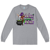 Heather Grey Hocus i Mean Pocus Long Sleeve Tee - CowhideDigitalArt