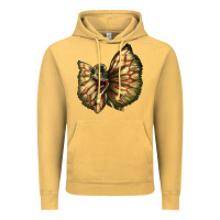 Vintage Mustard dilophosaurus face Vintage Hoodie - LillyAllenDesigns