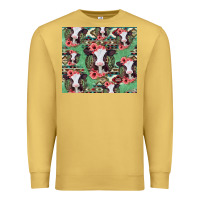 Antique Gold baby cow floral aztec tumbler Premium Sweatshirt - Jasminsmagicworld