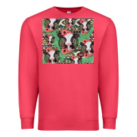 Cardinal baby cow floral aztec tumbler Premium Sweatshirt - Jasminsmagicworld