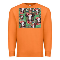 Carrot baby cow floral aztec tumbler Premium Sweatshirt - Jasminsmagicworld