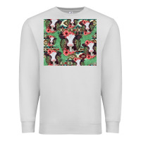 Dove Grey baby cow floral aztec tumbler Premium Sweatshirt - Jasminsmagicworld