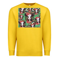 Lemon baby cow floral aztec tumbler Premium Sweatshirt - Jasminsmagicworld