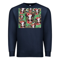 Navy baby cow floral aztec tumbler Premium Sweatshirt - Jasminsmagicworld