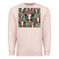 Pale Pink baby cow floral aztec tumbler Premium Sweatshirt - Jasminsmagicworld