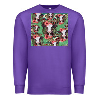 Purple baby cow floral aztec tumbler Premium Sweatshirt - Jasminsmagicworld