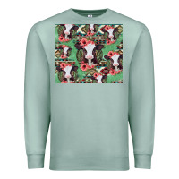 Seafoam baby cow floral aztec tumbler Premium Sweatshirt - Jasminsmagicworld