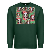 Sports Green baby cow floral aztec tumbler Premium Sweatshirt - Jasminsmagicworld