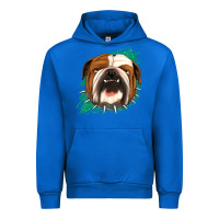 Cobalt Bulldog Green glitter Urban Hoodie - Jasminsmagicworld