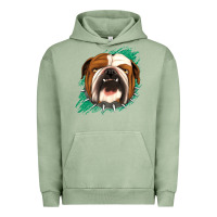 Pigment Oil Green Bulldog Green glitter Urban Hoodie - Jasminsmagicworld