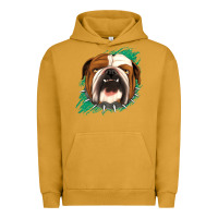 Pigment Peanut Butter Bulldog Green glitter Urban Hoodie - Jasminsmagicworld
