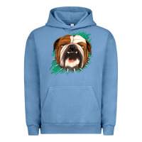 Pigment Pebble Blue Bulldog Green glitter Urban Hoodie - Jasminsmagicworld