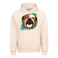 Sandshell Bulldog Green glitter Urban Hoodie - Jasminsmagicworld