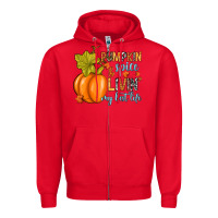 Red Pumpkin spice and livin' my best life Zipper Hoodie - RanaPortraitStore