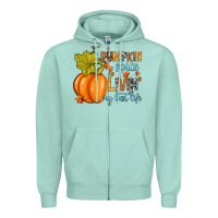 Seafoam Pumpkin spice and livin' my best life Zipper Hoodie - RanaPortraitStore
