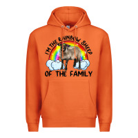 Carrot i'm the rainbow sheep of the family suffolk sheep black face sheep Premium Hoodie - Artiststas