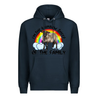 Navy i'm the rainbow sheep of the family suffolk sheep black face sheep Premium Hoodie - Artiststas