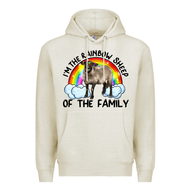 I'm The Rainbow Sheep Of The Family Suffolk Sheep Black Face Sheep Premium Hoodie by Artiststas | Teevron