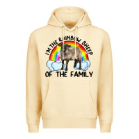 Pina Colada i'm the rainbow sheep of the family suffolk sheep black face sheep Premium Hoodie - Artiststas