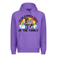 Purple i'm the rainbow sheep of the family suffolk sheep black face sheep Premium Hoodie - Artiststas