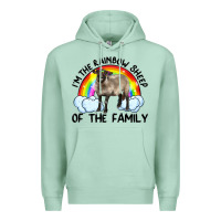 Seafoam i'm the rainbow sheep of the family suffolk sheep black face sheep Premium Hoodie - Artiststas