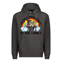 Smoke i'm the rainbow sheep of the family suffolk sheep black face sheep Premium Hoodie - Artiststas