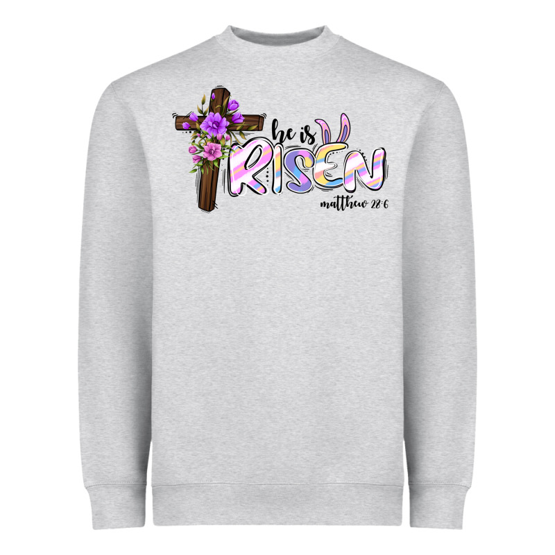Easter He Is Risen Matthew 28 6 Heavyweight Sweatshirt by Jasminsmagicworld | Teevron