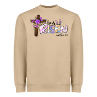 Mushroom easter he is risen matthew 28 6 Heavyweight Sweatshirt - Jasminsmagicworld