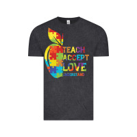 Vintage Black Autism Teach Accept Understand Love Vintage Tee - CowhideDigitalArt
