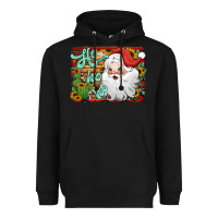 Black ho ho ho santa claus Heavyweight Hoodie - Jasminsmagicworld