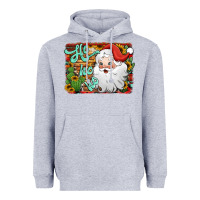 Heather Grey ho ho ho santa claus Heavyweight Hoodie - Jasminsmagicworld