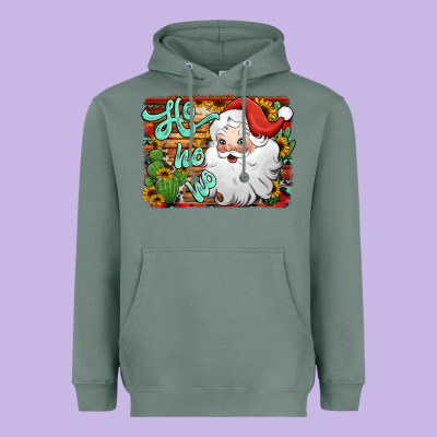 Ho Ho Ho Santa Claus Heavyweight Hoodie Designed By Jasminsmagicworld
