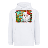 White ho ho ho santa claus Heavyweight Hoodie - Jasminsmagicworld