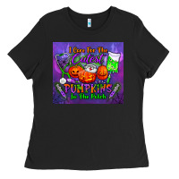 Black i care for the cutest pumpkins in the patch tumbler Ladies Tee - BundleAndBundleShop
