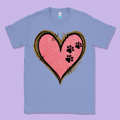 Pink Glitter Heart Classic Tee Designed By Jasminsmagicworld