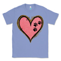 Colony Blue Pink Glitter Heart Classic Tee - Jasminsmagicworld