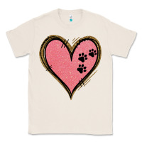 Natural Pink Glitter Heart Classic Tee - Jasminsmagicworld