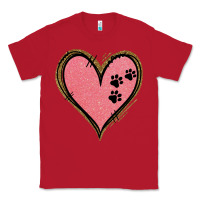 Red Pink Glitter Heart Classic Tee - Jasminsmagicworld