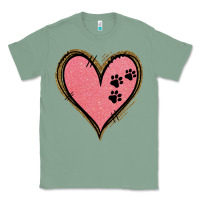 Sage Pink Glitter Heart Classic Tee - Jasminsmagicworld