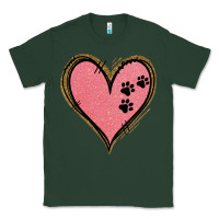 Sports Green Pink Glitter Heart Classic Tee - Jasminsmagicworld