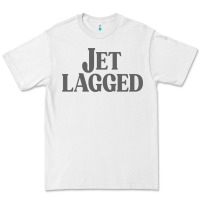 White jet lagged cute world traveler & funny vacation pullover hoodie Premium Tee - linhVisuals