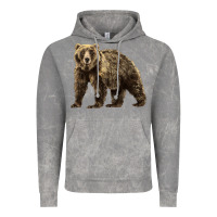 Cloud Rock Brown Bear Vintage Hoodie - LillyAllenDesigns