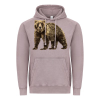 Brown Bear Vintage Hoodie | Teevron