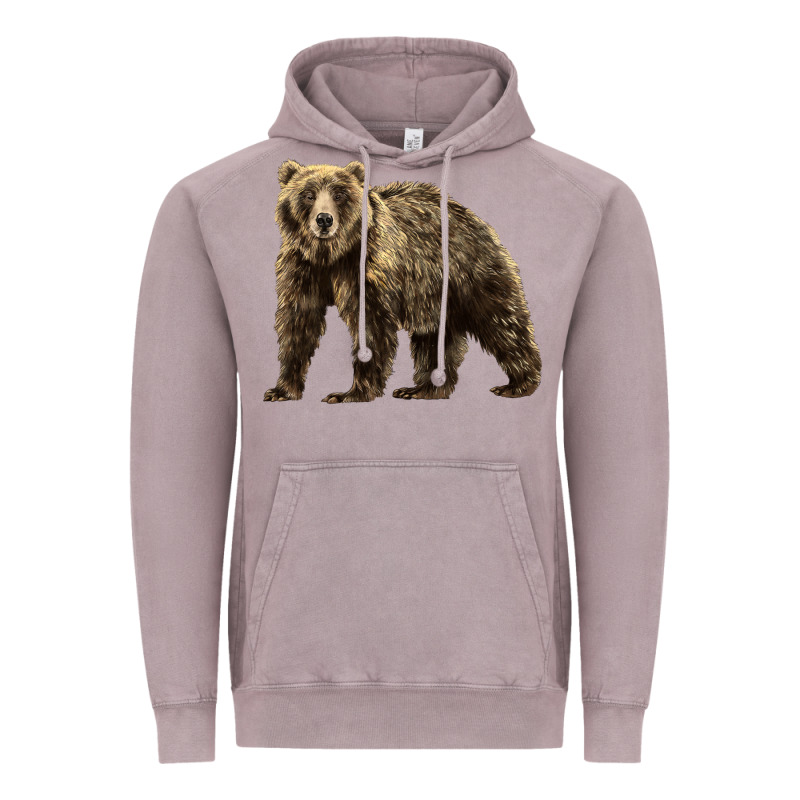 Brown Bear Vintage Hoodie by LillyAllenDesigns | Teevron