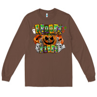 Chestnut Spooky Vibes Long Sleeve Tee - CowhideDigitalArt