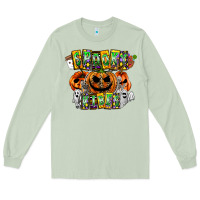 Matcha Spooky Vibes Long Sleeve Tee - CowhideDigitalArt