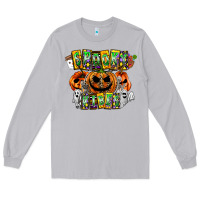 Moon Dust Spooky Vibes Long Sleeve Tee - CowhideDigitalArt