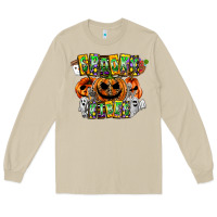 Mushroom Spooky Vibes Long Sleeve Tee - CowhideDigitalArt