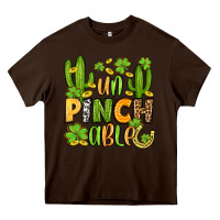 Chocolate Brown un pinch able  st. patrick's day Heavy Core Tee - OliviaCreatesArt
