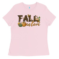 Bubblegum Pink fall in love Ladies Tee - BundleAndBundleShop